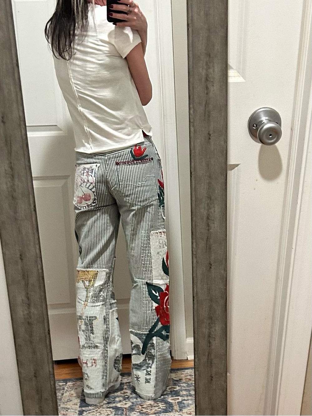 NWT Free People We The Free Lost & Found Boyfriend Jeans in Secret Getaway - Picture 5 of 16